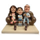 Three-People Figurine With Background