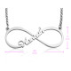 Personalised Single Infinity Name Necklace - Sterling Silver