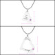Personalised Mothers Heart Pendant Necklace Set Sterling Silver- Two Necklace