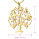 Personalised Tree of My Life Necklace 8 - 18ct Gold Plated