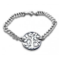 Personalised Tree Bracelet - Sterling Silver