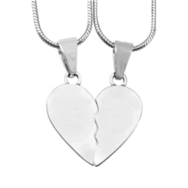 Personalised My Bestie Two Personalised Sterling Silver Necklaces
