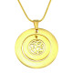 Personalised Circles of Love Necklace Tree - 18ct Gold Plated