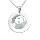 Personalised Infinity Dome Necklace - Sterling Silver