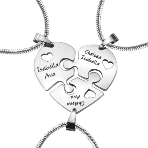 Personalised Triple Heart Necklace – Penelopetom