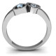 Inverted Kissing Hearts Ring