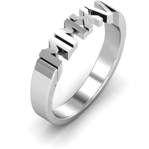 Silver hot sale graduation rings