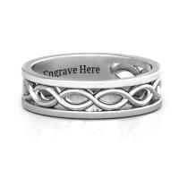 Sterling Silver Diadem Infinity Women's Ring