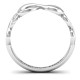 Sterling Silver Groovy Infinity Ring