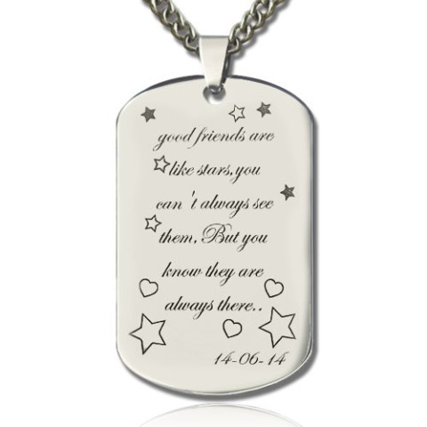 Personalized Dogtag Necklace Custom Dog Tags for Men Actual Engraved Dog  Tag Necklace Gift for Husband, Dad, Father Men's Necklace 