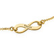 Men’s Gold, Silver & Crystal Infinity Name Anklet & Bracelets Women/Unisex