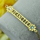 Personalised Birthstone Name Bracelet for Her 18ct Gold Plated