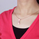 California State Shaped Necklaces With Heart  Name 18ct Rose Gold Plated