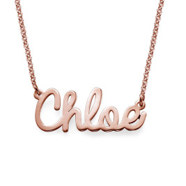 Personalised Stylish Name Necklace In Silver/Gold/Rose Gold