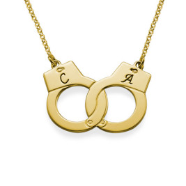 Handcuff Necklace in 18ct Gold Plating	