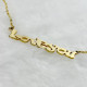 Cute Cartoon Ravie Font 18ct Gold Plated Name Necklace