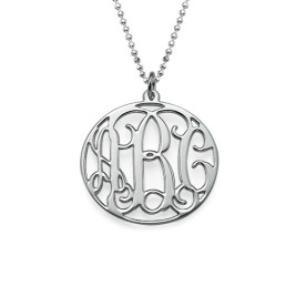Personalised Circle Initials Necklace	