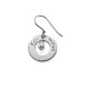 Personalised Earrings with Two Names  Birthstone	