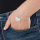 Sterling Silver Double Heart Charm Bracelet/Anklet
