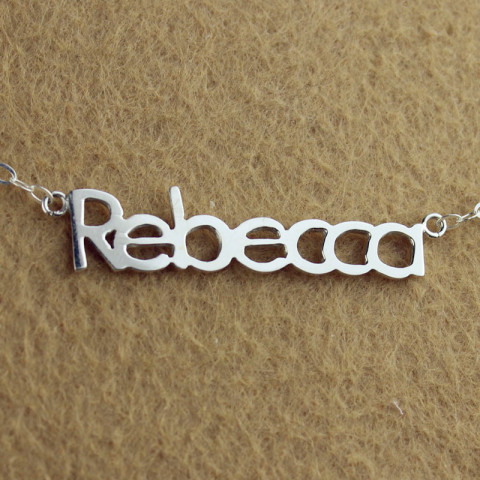 Rebecca on sale name necklace