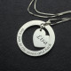 Custom Promise Necklace with Name  Phrase Sterling Silver