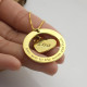 Personalised Promise Necklace with Name  Phrase 18ct Gold Plated