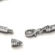 Personalised Silver Snake Bracelet