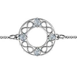 Personalised Circular Infinity Bracelet