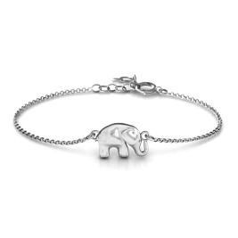 Personalised Lucky Elephant Bracelet