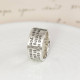 Personalised Sterling Silver Message Ring