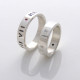 Silver Personalised Ring For Couple