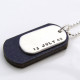 Personalised Silver And Wood Dog Tags